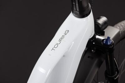Cube Touring Hybrid ONE 600 metallicwhite'n'chrome Gr&ouml;&szlig;e: Trapeze 58 cm Produktbild 1