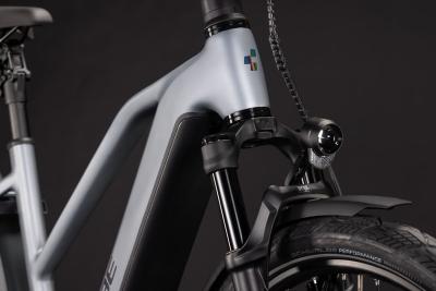 Cube Kathmandu Hybrid EXC 800 slategrey'n'chrome Gr&ouml;&szlig;e: Trapeze 54 cm Produktbild 5