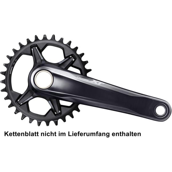 SHIMANO Kurbelgarnitur DEORE XT FC-M8120-1 12-fach 165 mm ohne Kettenblatt