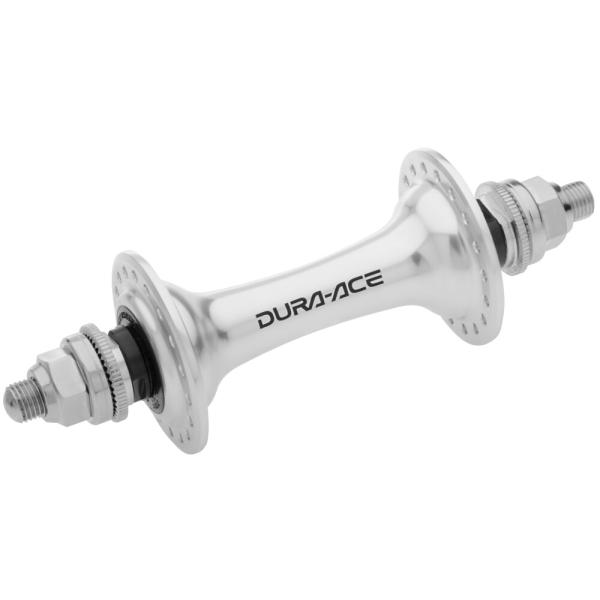 SHIMANO Vorderradnabe DURA-ACE TRACK HB-7710 32 Loch Vollachse m. Muttern Silber