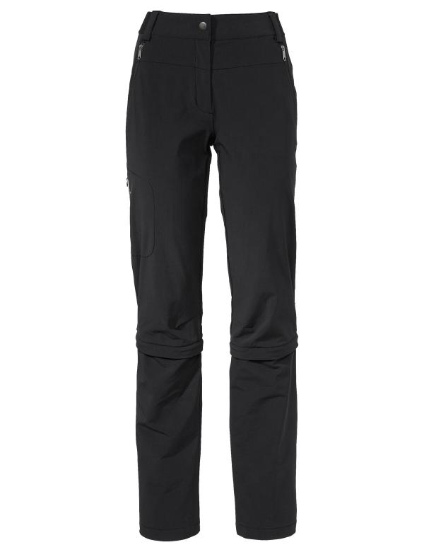 VAUDE Women's Farley Stretch Capri T-Zip Pants III black Gr&ouml;&szlig; 42
