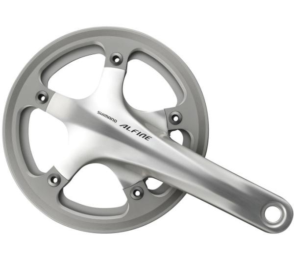 SHIMANO Kurbelgarnitur ALFINE FC-S501 42 Z&auml;hne silber