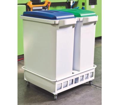 LISTA Fahrwagen f&uuml;r Abfallbeh&auml;lter 60 L, F&uuml;r Abfallbeh&auml;lter 60 L, 480 x 180 x 540 mm ( Produktbild 1