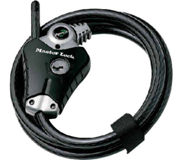 Master Lock Kabelschloss Python 8428 Schwarz 10 mm x 1800 mm Schl&uuml;ssel