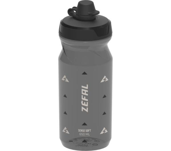 Z&eacute;fal Trinkflasche Sense Soft No-Mud Smoke Schwarz 650 ml