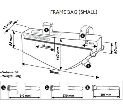 PRO Rahmentasche klein Discover 3,0 l Produktbild 4