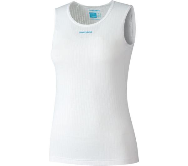 SHIMANO W's VERTEX MESH Sleeveless Baselayer White M