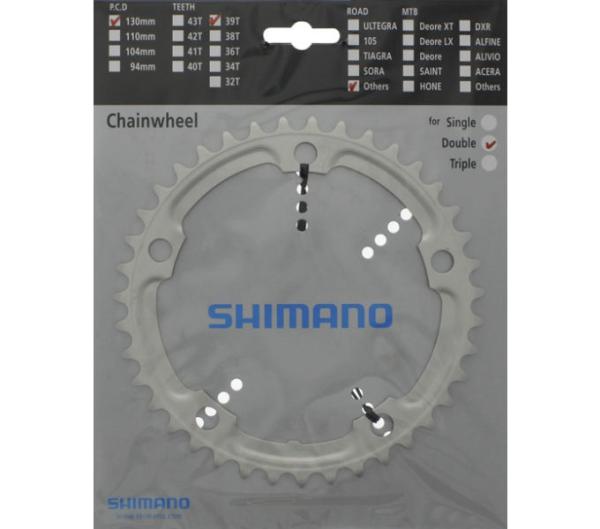 SHIMANO Kettenblatt FC-4600 39 Z&auml;hne Silber